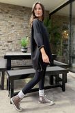 The Soft Tech Jersey Zippy Sweatshirt Black